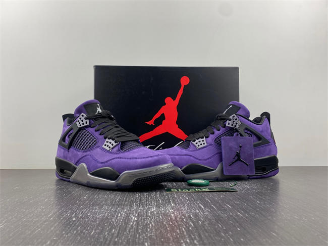 Jordan 4 Retro Travis Scott Purple 766296 LN4