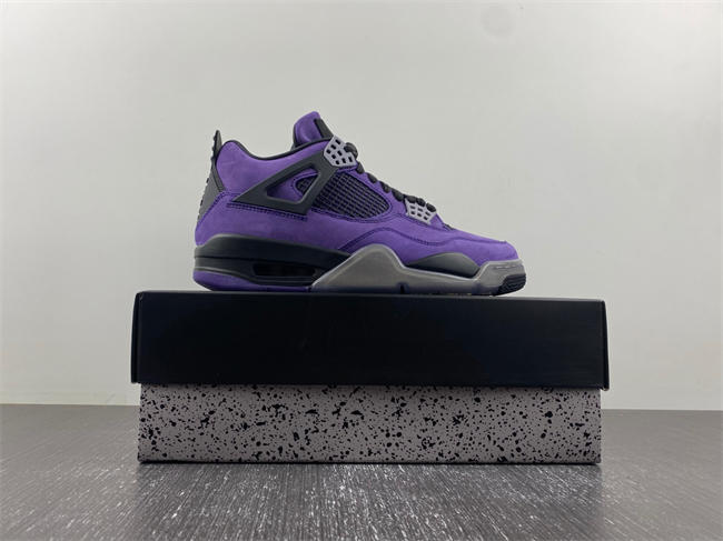 Jordan 4 Retro Travis Scott Purple 766296 LN4